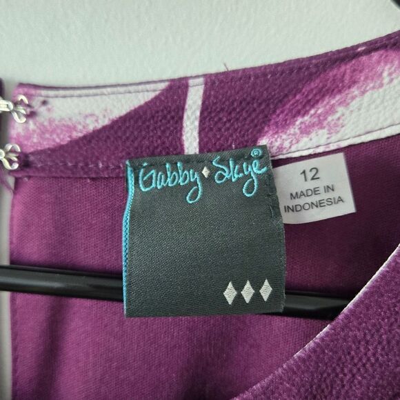 NWT Gabby Skye Floral Print Sleeveless Maxi Dress - Picture 4 of 5